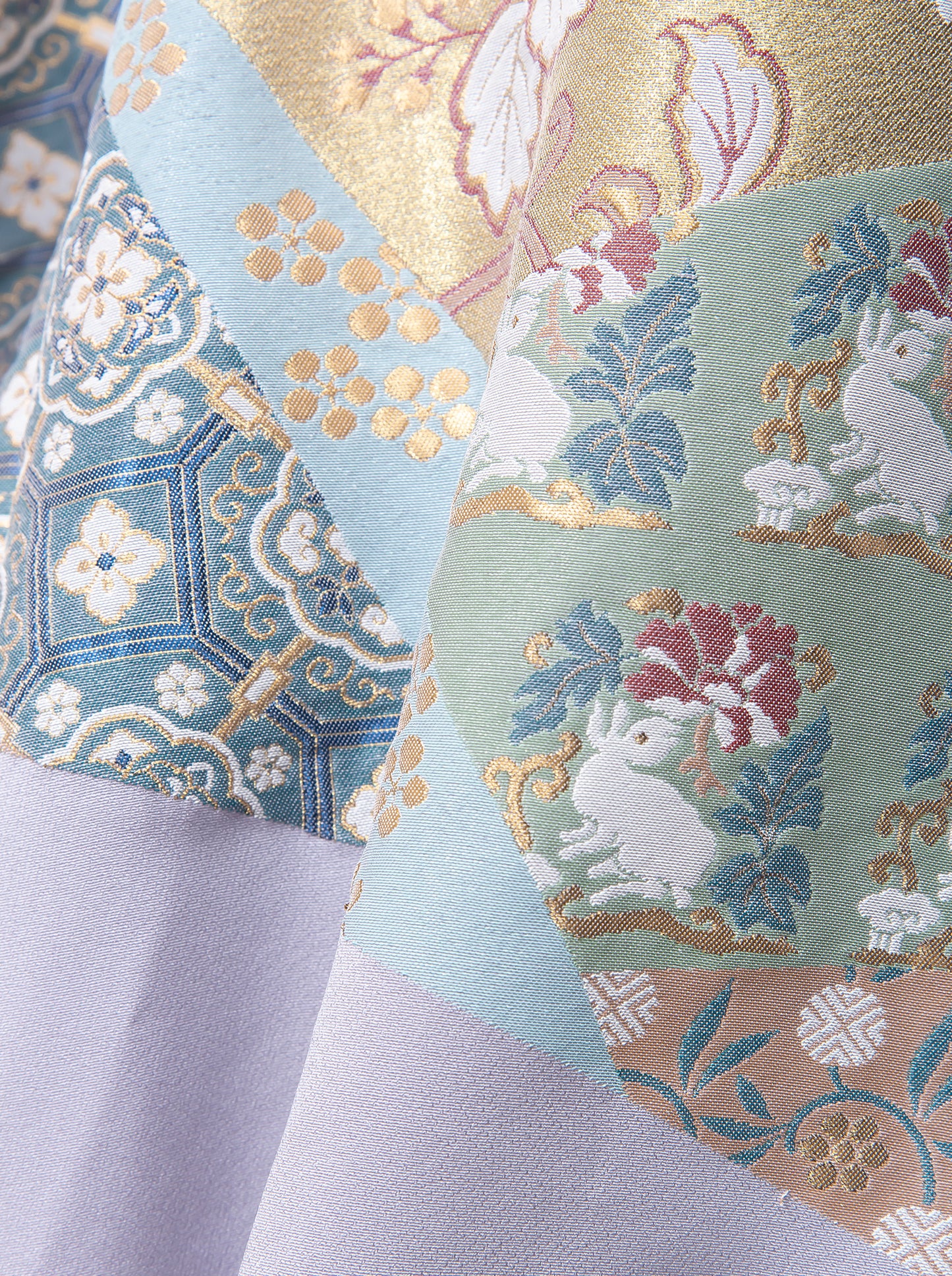 キモノワンピース|山吹_金糸_華兎