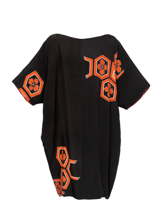 キモノワンピースドレス|亀甲