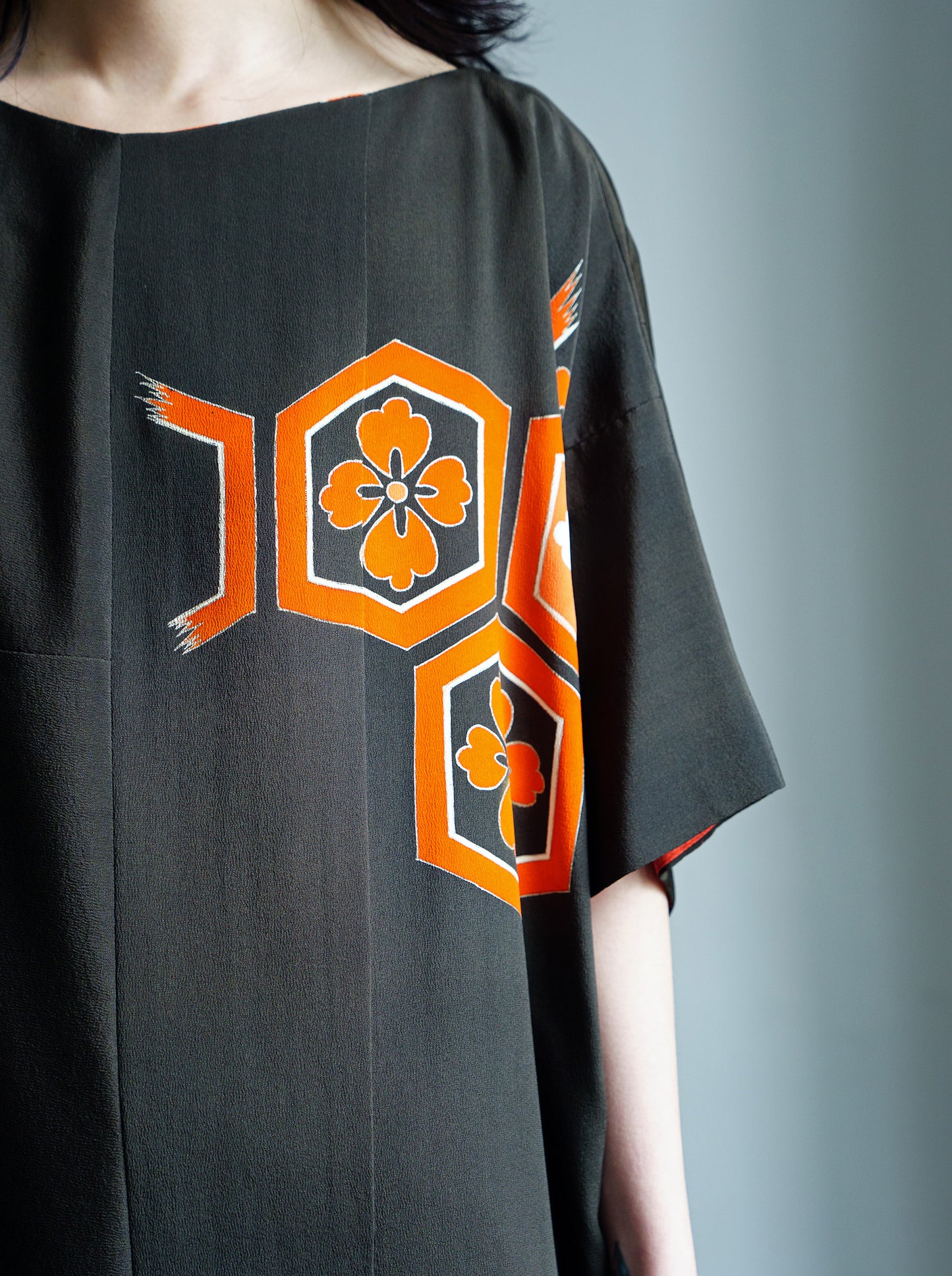 キモノワンピースドレス|亀甲